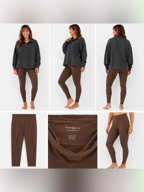 Old Navy Dark Brown High-Waist Leggings